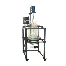 10l 20L Mixing Chemical Heating Or Cooling Double Jacketed Glass Reactor